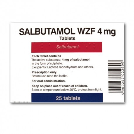 Salbutamolo WZF Polfa (salbutamolum) 4 mg/tab. (30 tab.)